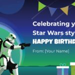 Free Star Wars Birthday Card Template To Edit Online
