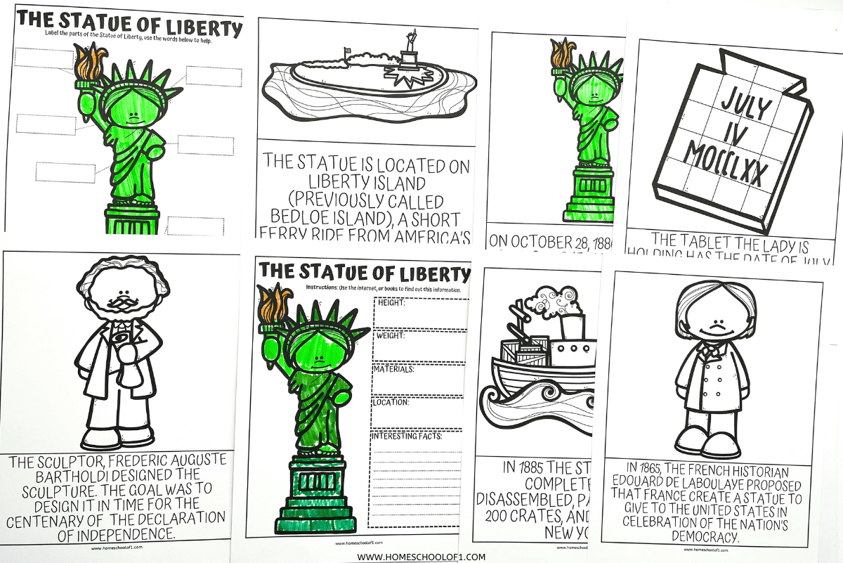 statue of liberty printable