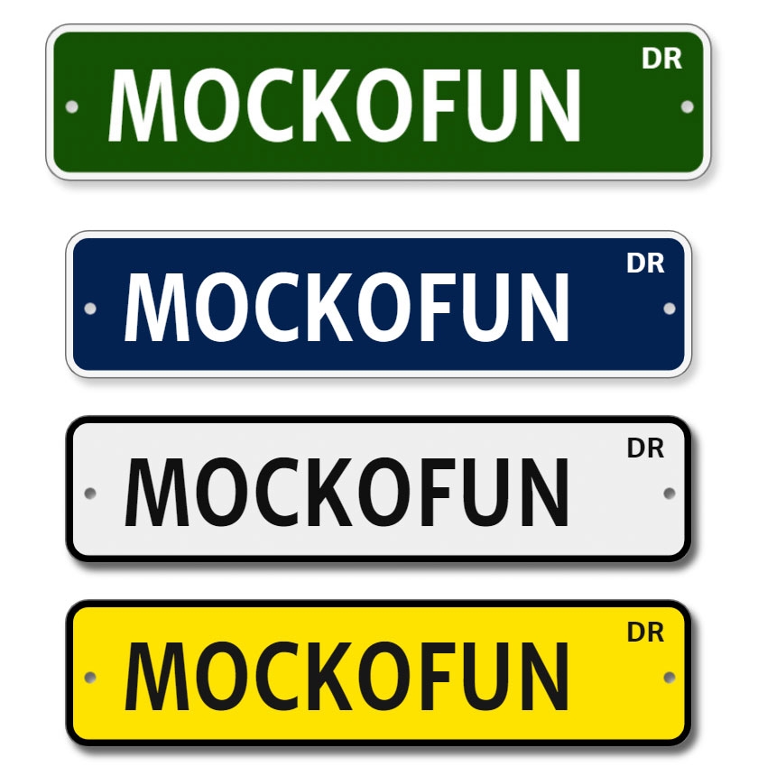  FREE Street Sign Maker MockoFUN