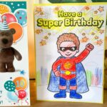 Free Superhero Printable Birthday Card Craft Sticky Mud U0026 Belly Laughs