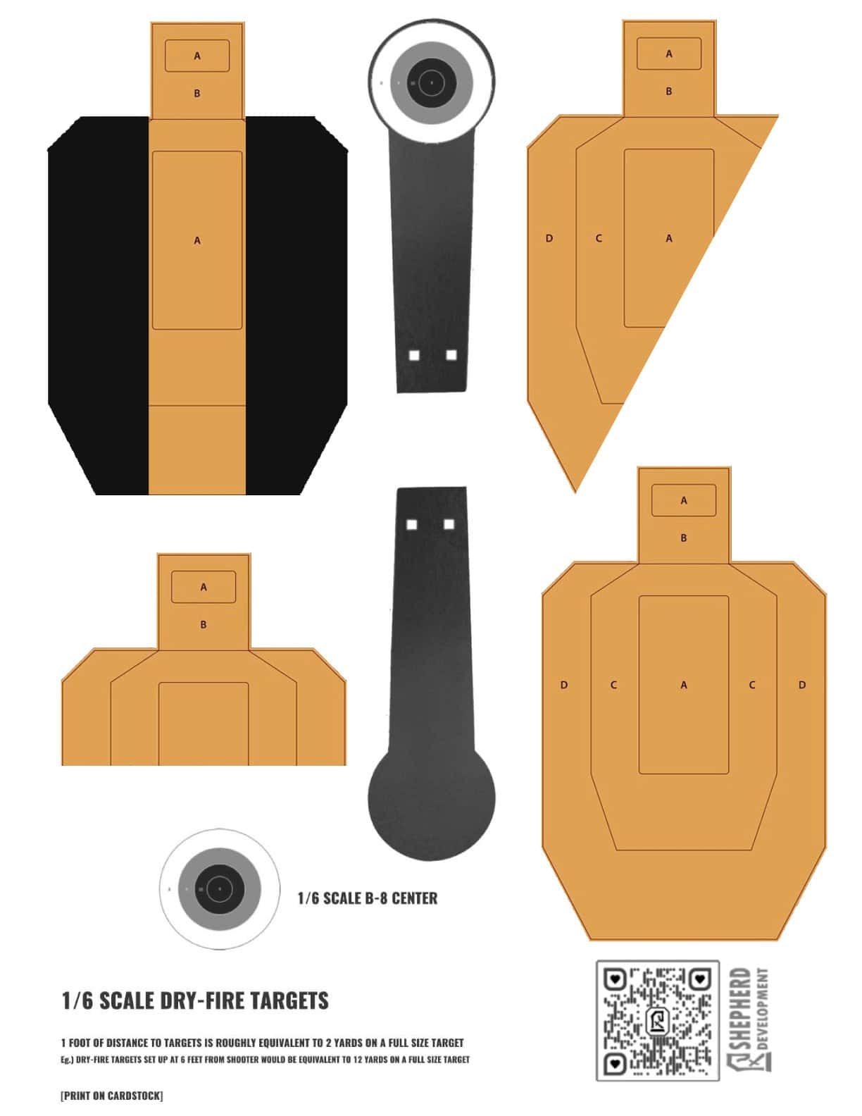printable dry fire targets