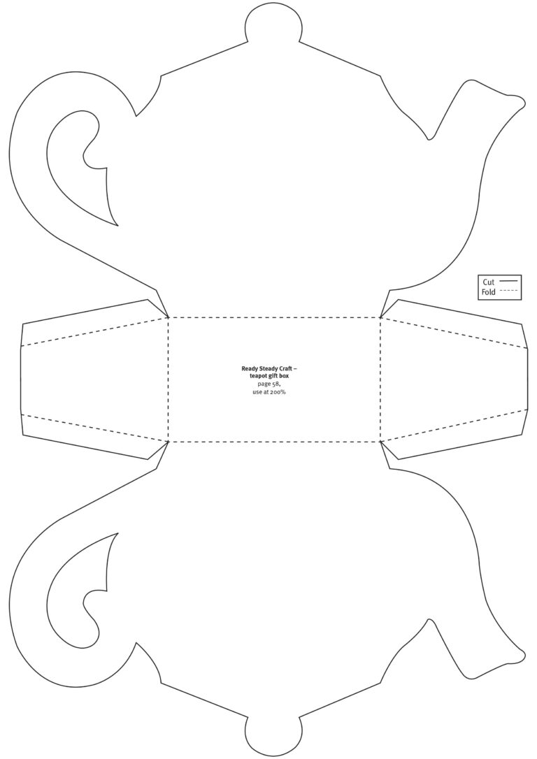 Free Teapot Gift Box And Stepper Card Templates Gathered