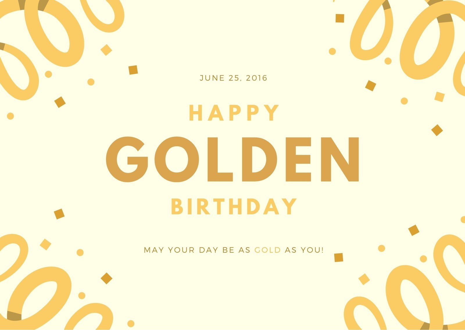 Free To Edit And Print 50th Birthday Card Templates Canva