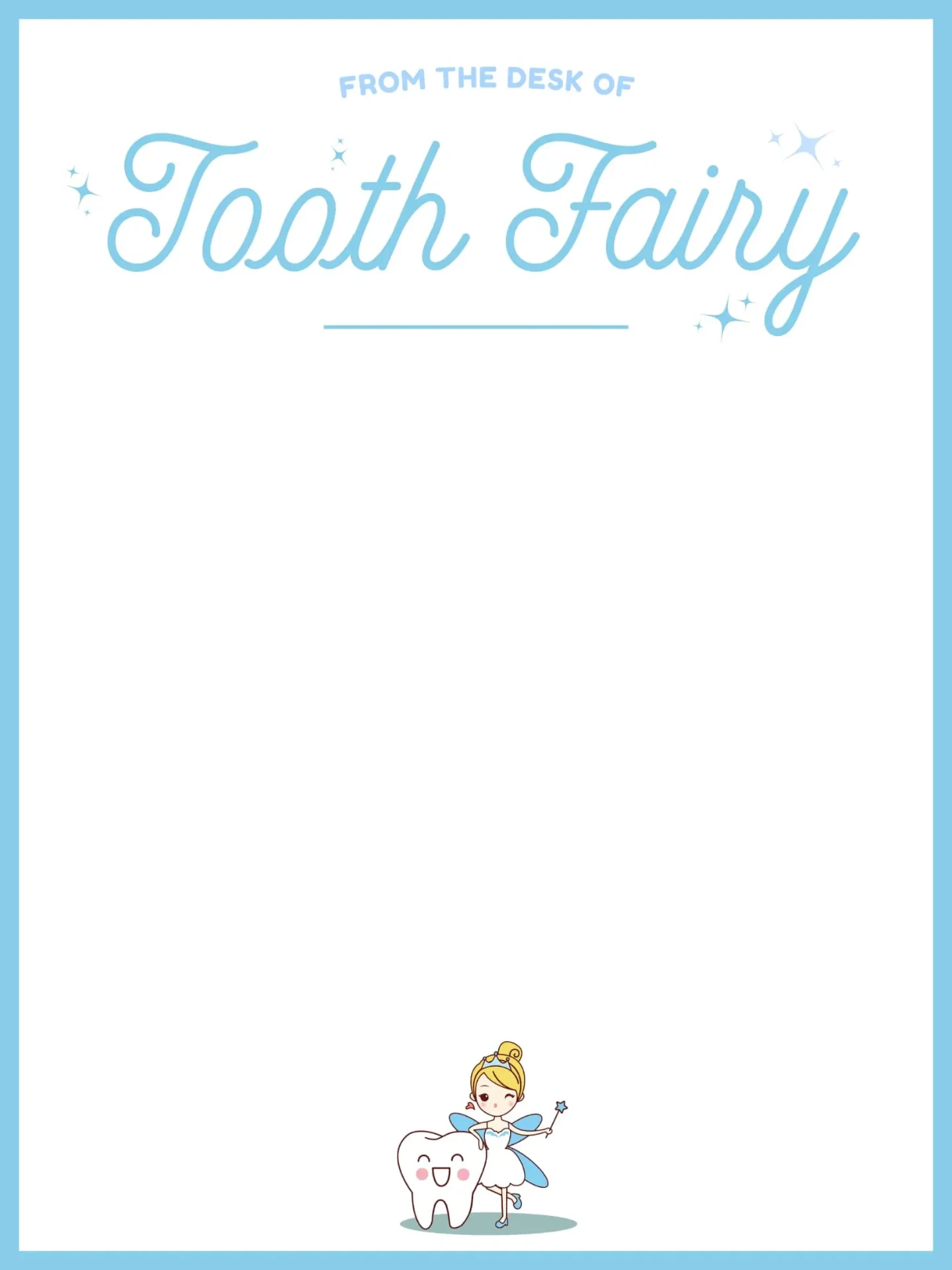 printable tooth fairy letter