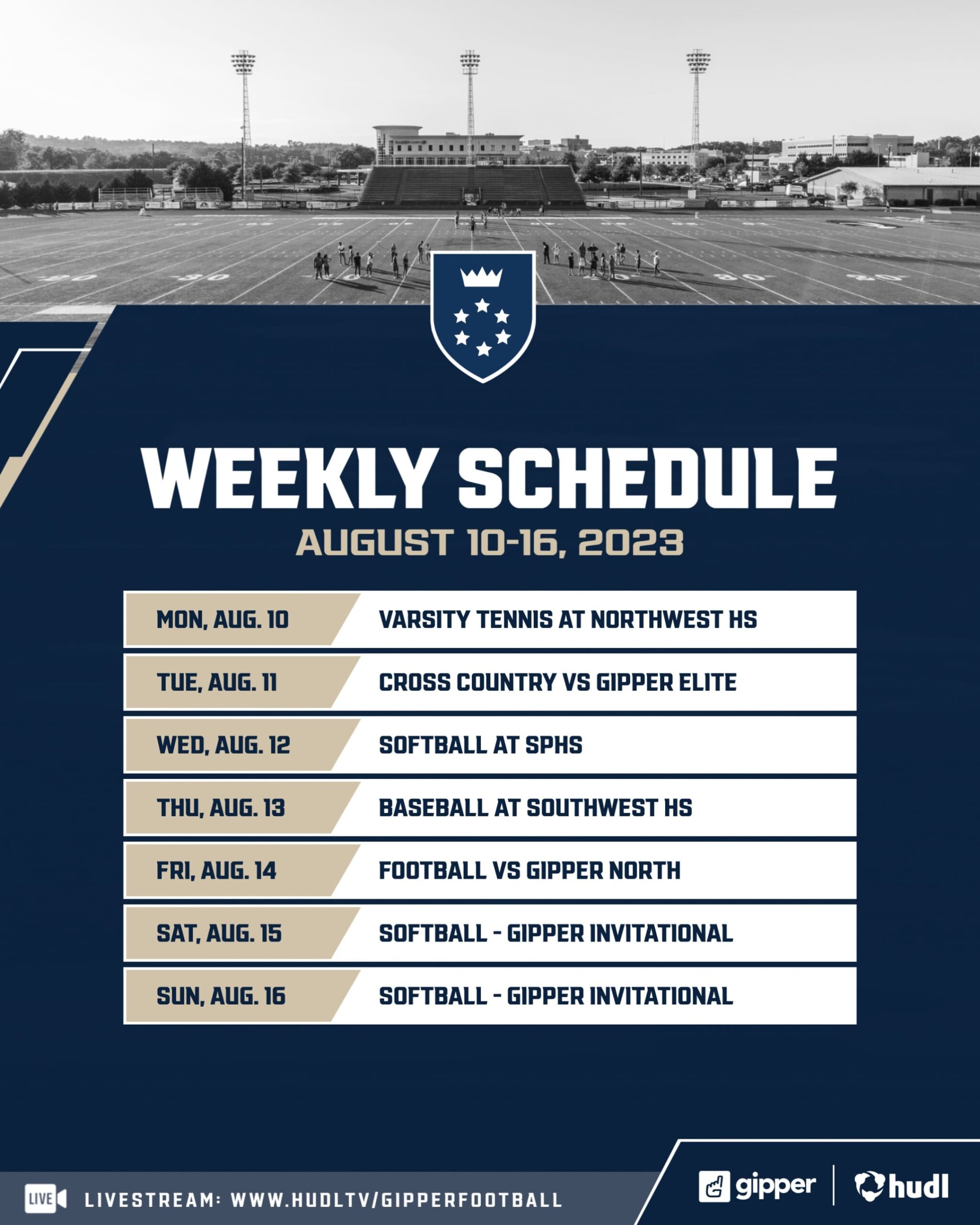 Free U0026 Customizeable Football Schedule Graphic Templates