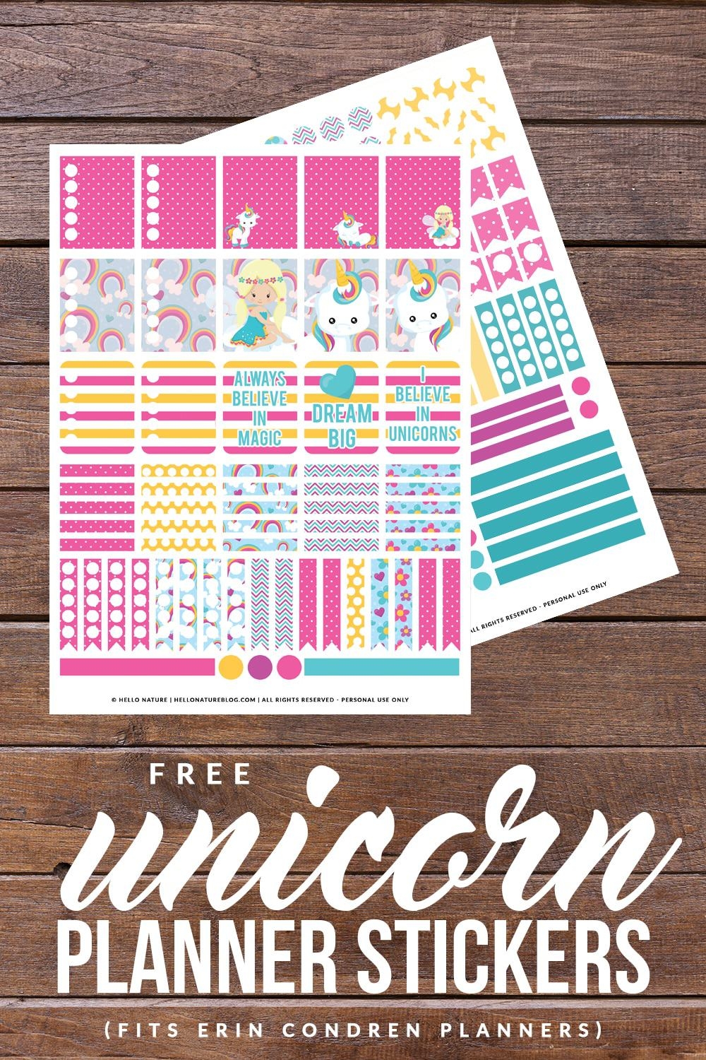 free planner printables stickers