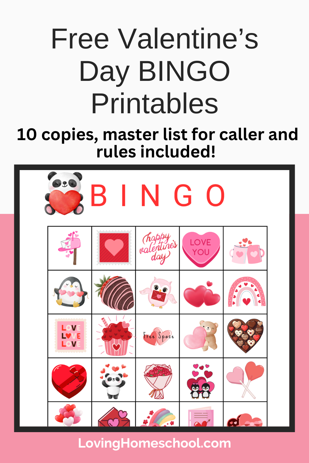 Free Valentine s Day BINGO Printables LovingHomeschool