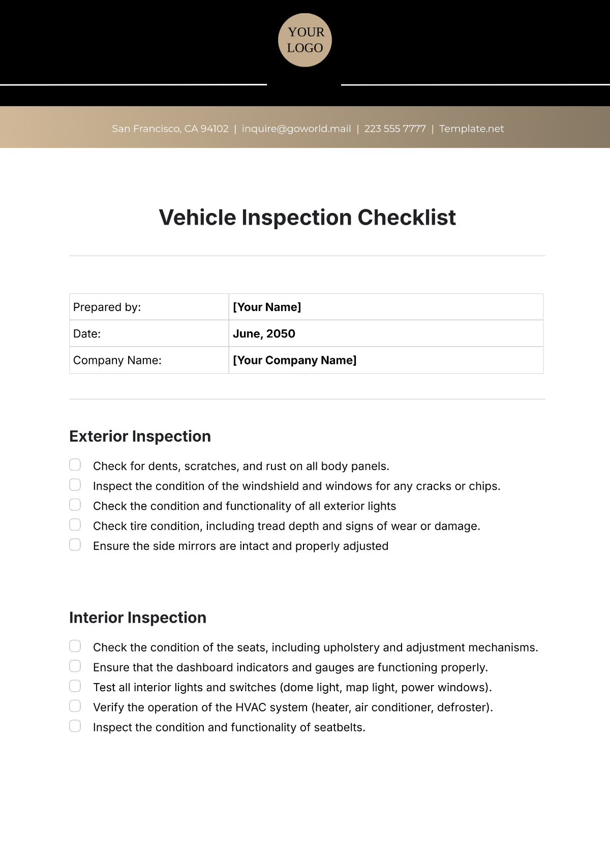 truck and trailer inspection form free printable truck and trailer inspection form free printable