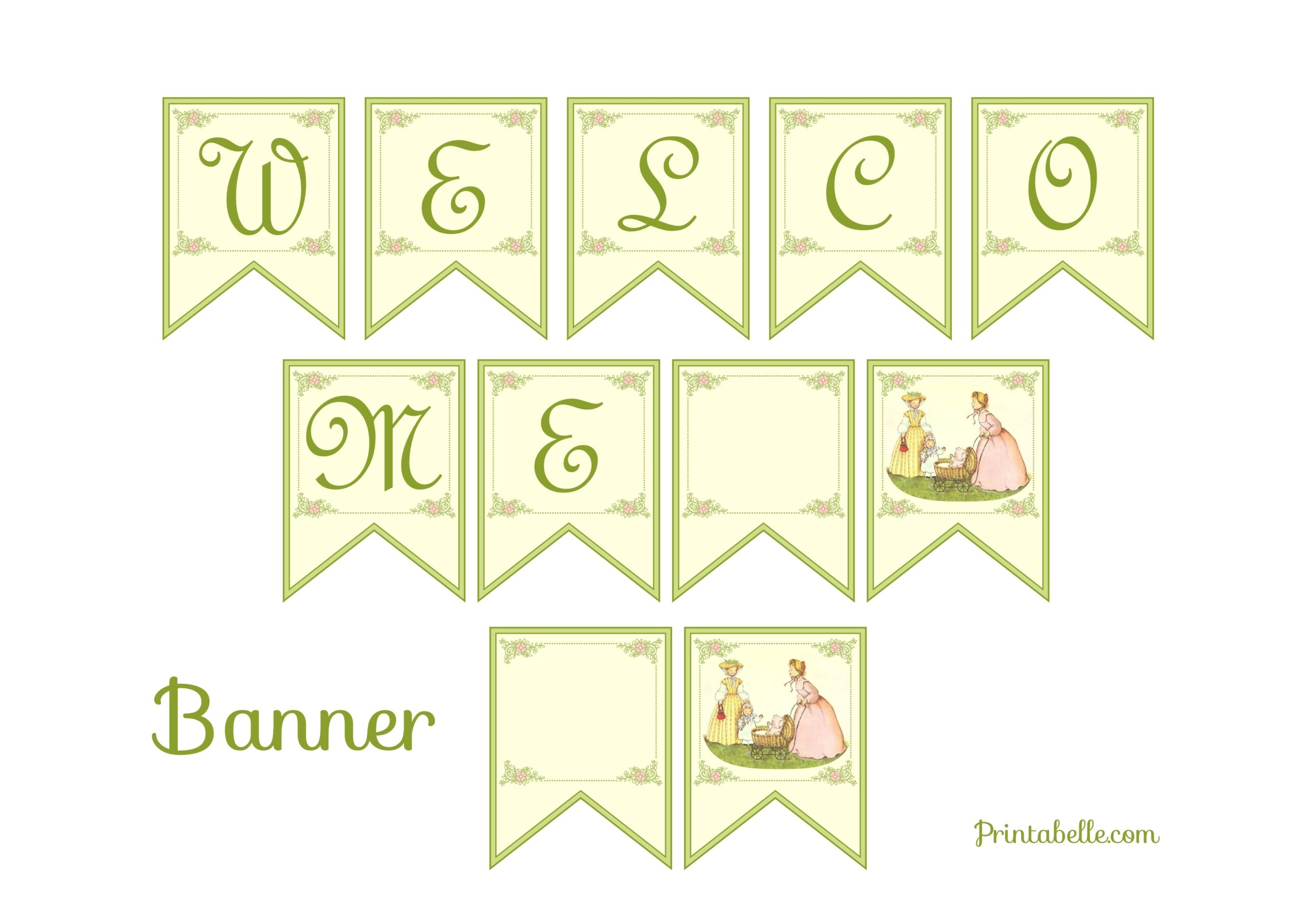 FREE Vintage Baby Shower Printables Catch My Party