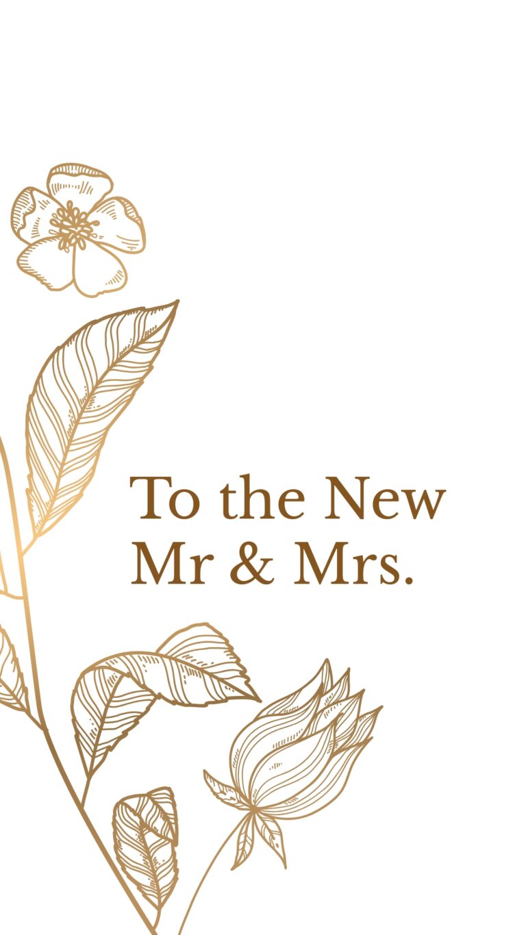 Free Wedding Congratulations Folded Card Template To Edit Online