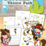 FREE Western Themed Preschool Printable Worksheet Set
