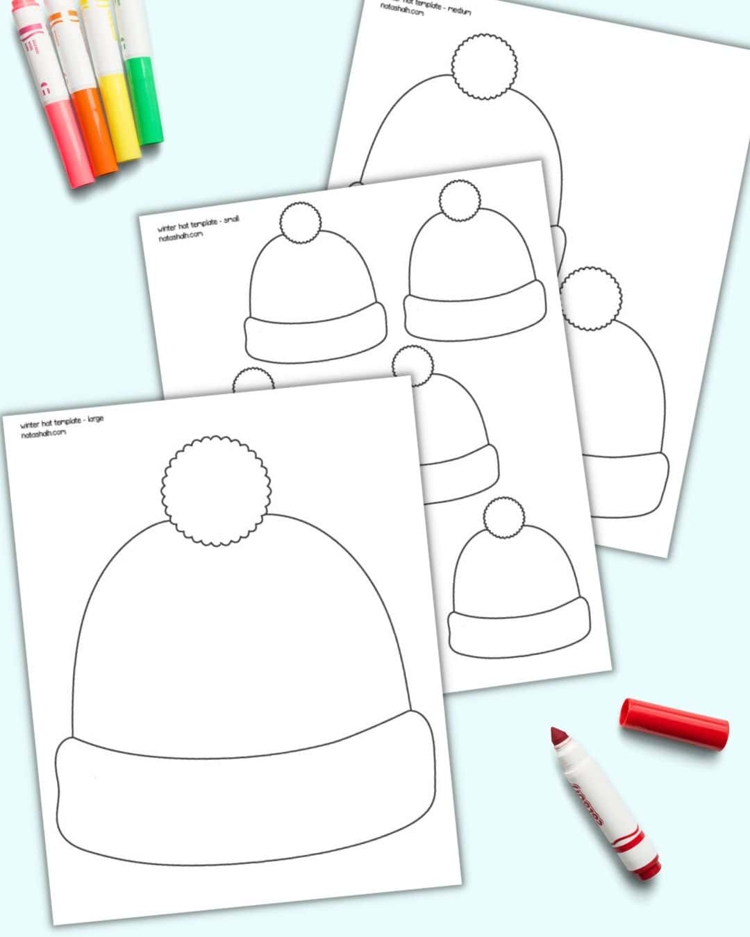 Free Winter Hat Template Printables The Artisan Life