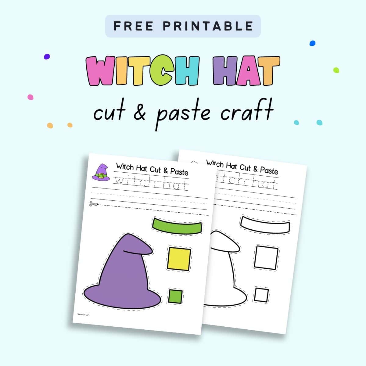 Free Witch Hat Craft Printable The Artisan Life