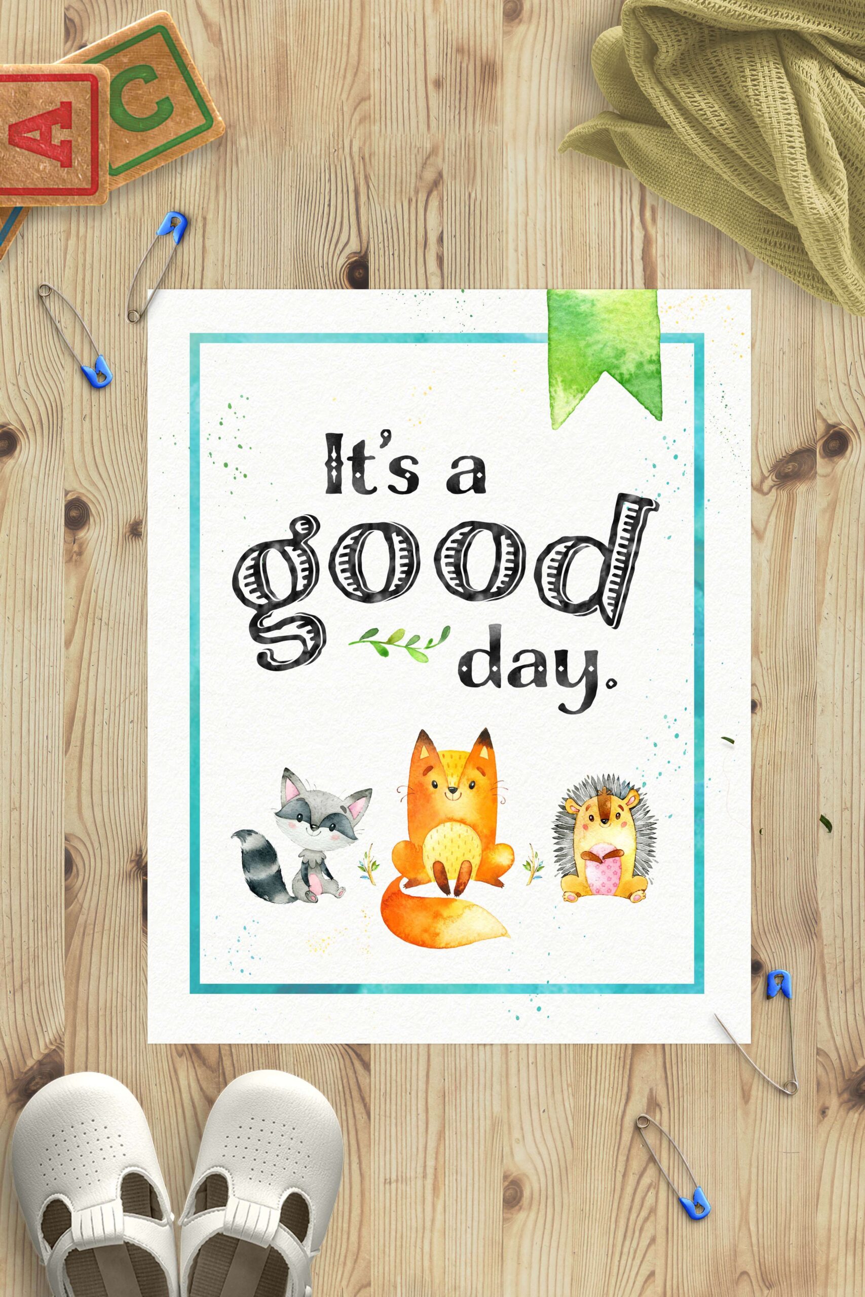 Free Woodland Animal Nursery Printable Poster Www TeepeeGirl