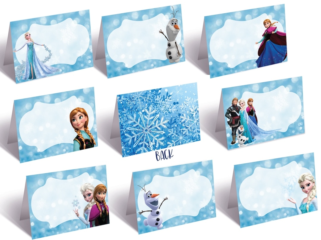 frozen party food labels free printable