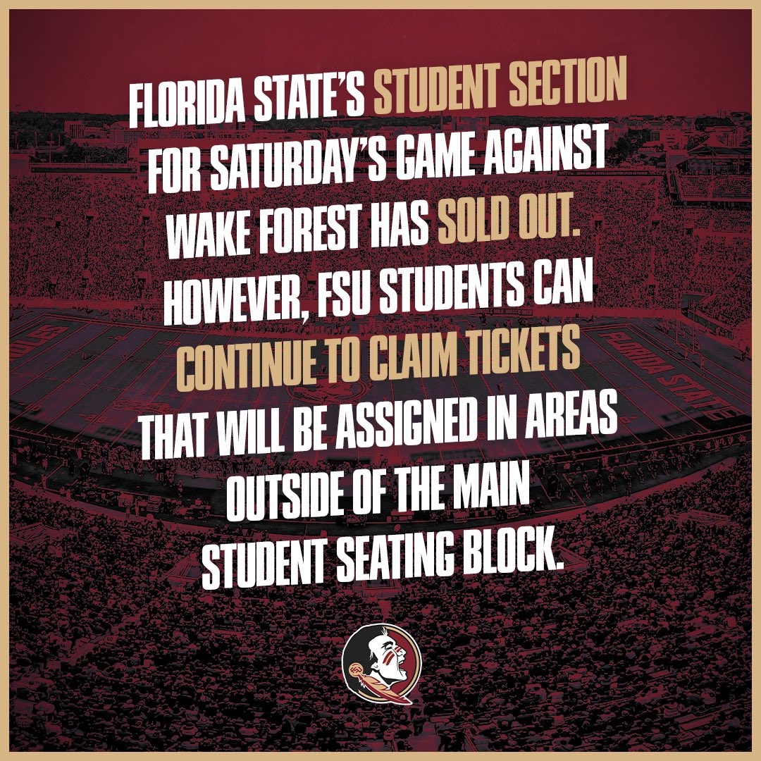 FSU Ticket Office On X 