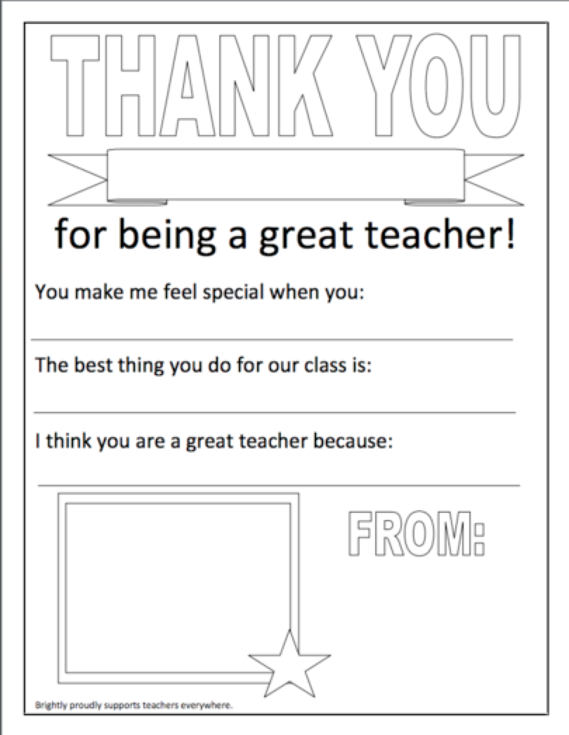 Fun And Easy Printables For Teacher Appreciation Week Brightly Fun And Easy Printables For Teacher Appreciation Week Brightly