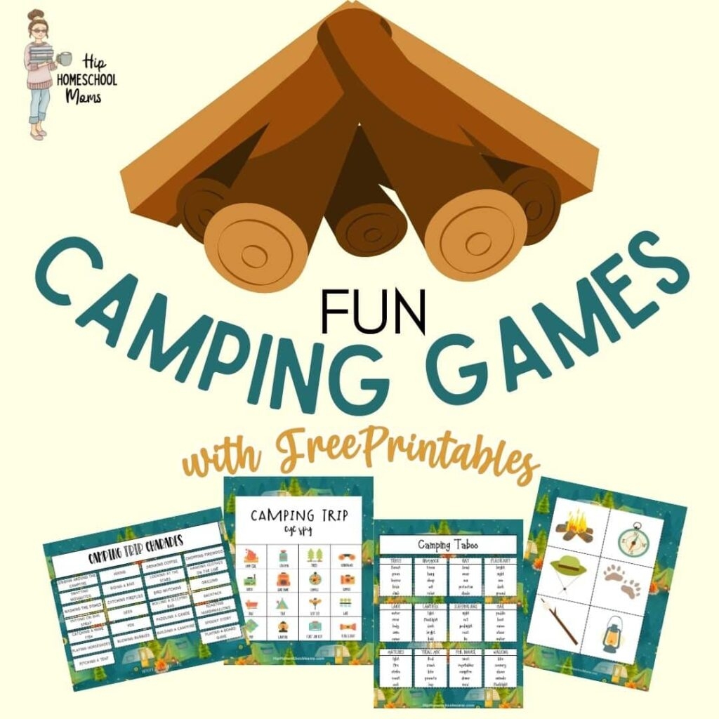 Fun And Free Camping Games with Printables Homeschool Travel Adventures