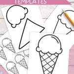 Fun Ice Cream Cone Templates For Crafts U0026 Coloring