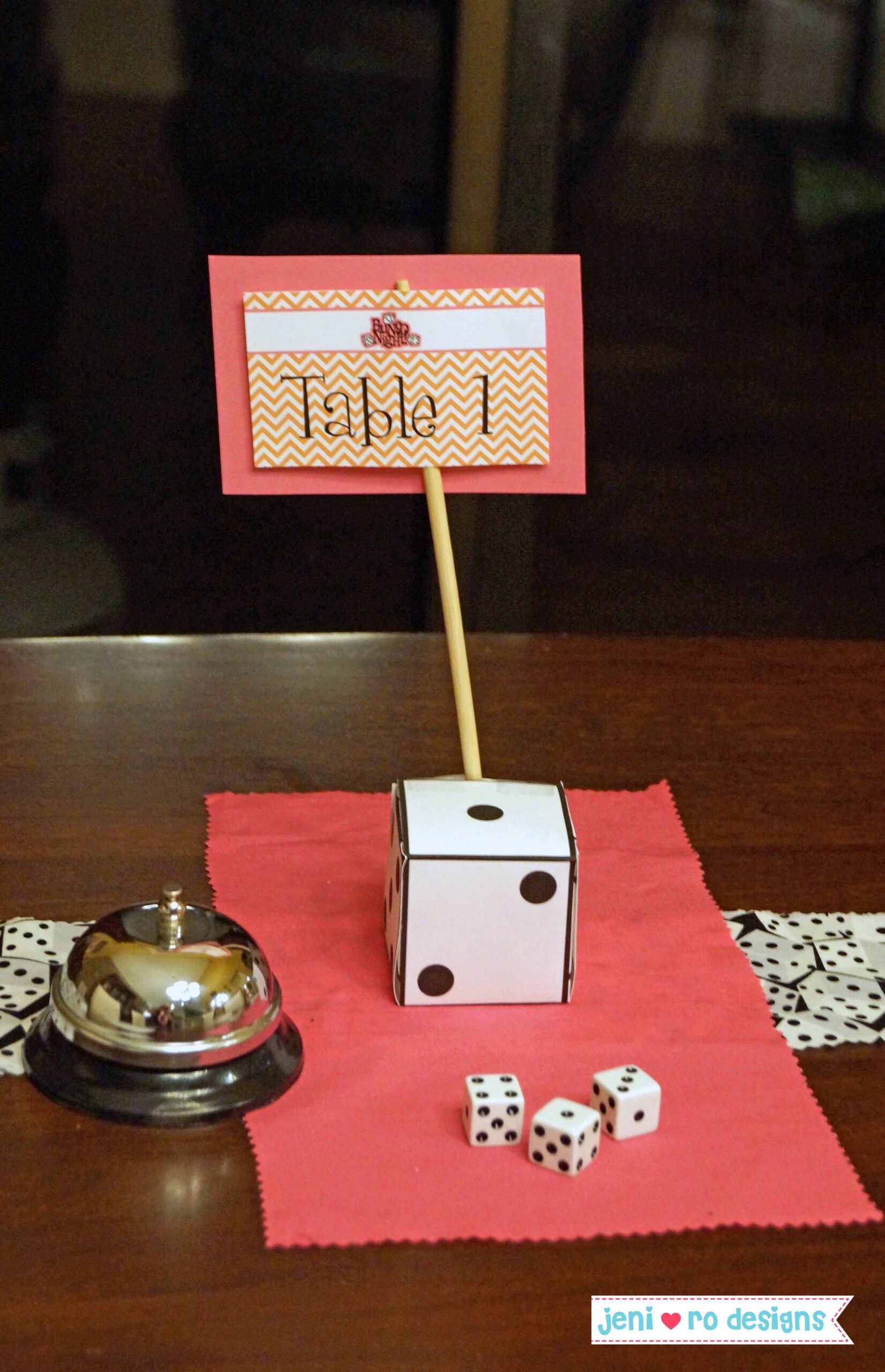 free printable bunco table cards