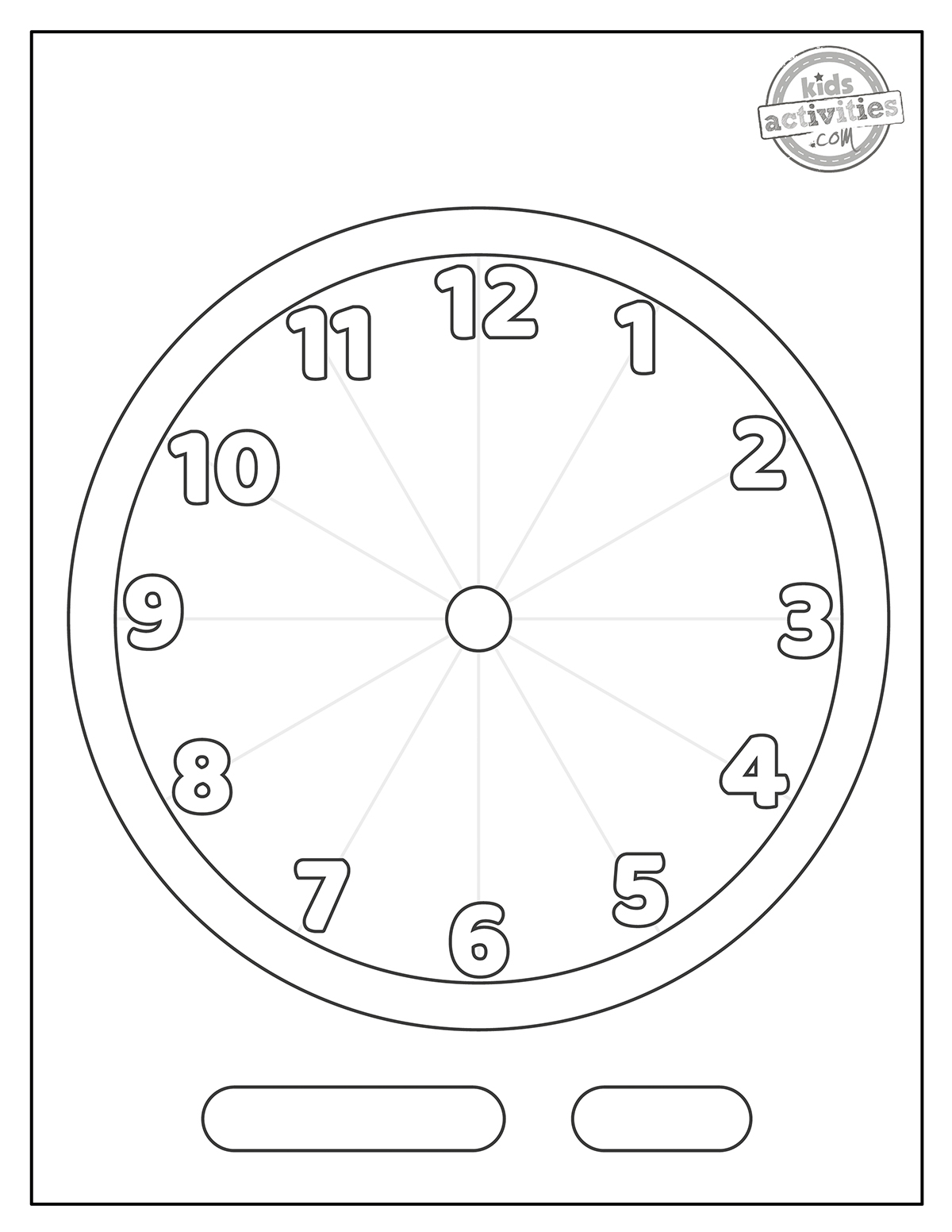 Fun U0026 Easy Printable Clock Face Kids Activities Blog Fun U0026 Easy Printable Clock Face Kids Activities Blog