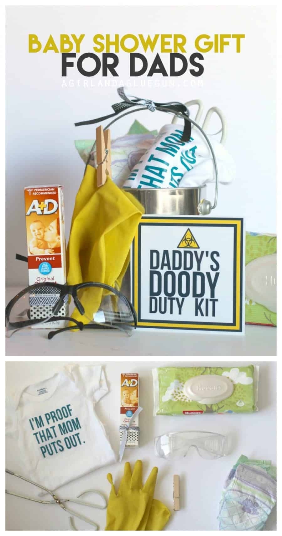 Funny Baby Shower Gift Daddy Doody Duty Kit A Girl And A Glue Gun