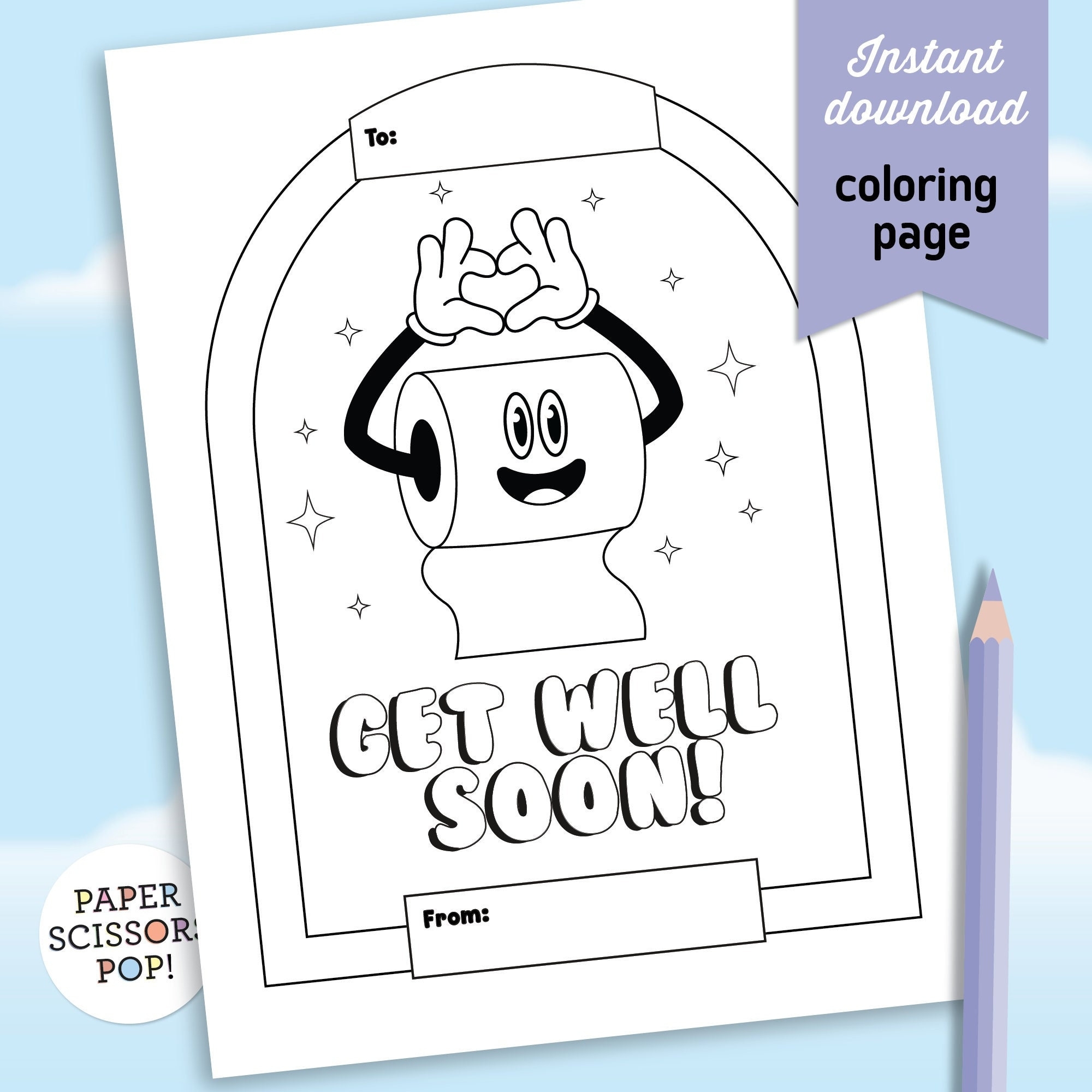 free printable get well cards to color
