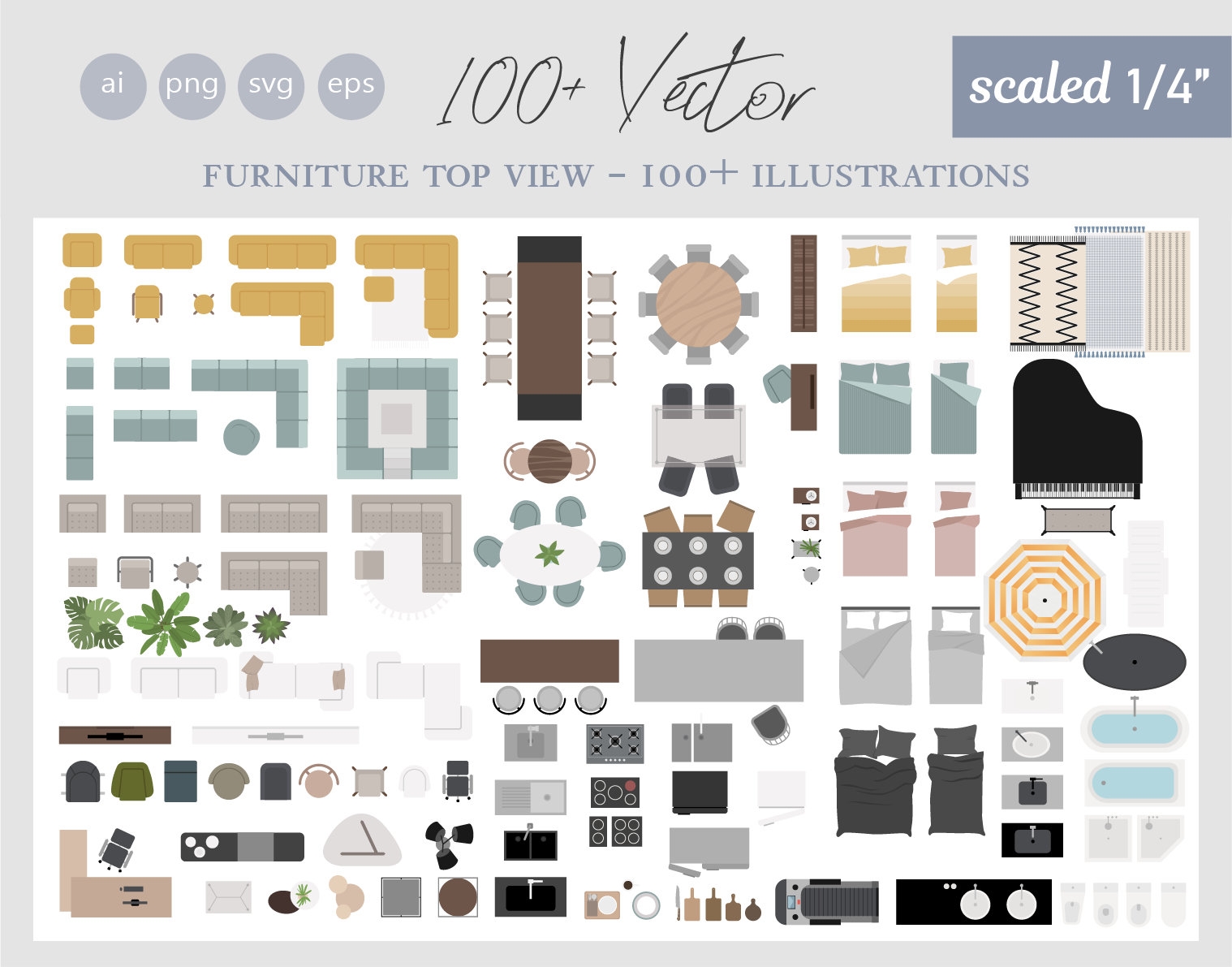 Furniture Templates 1 4 Scale Etsy Singapore
