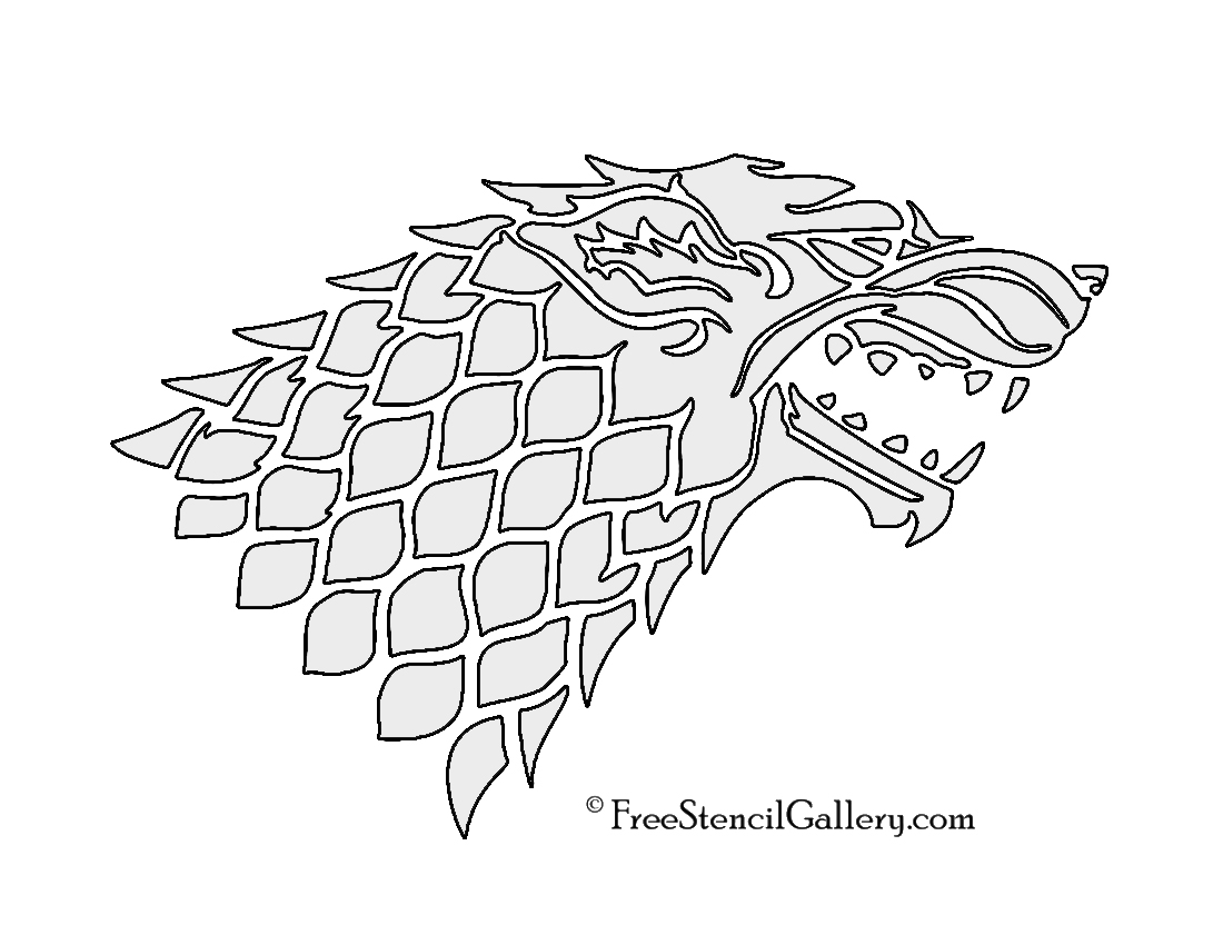Game Of Thrones House Stark Sigil Stencil 2 Space Wolves U0026 Successors The Bolter And Chainsword