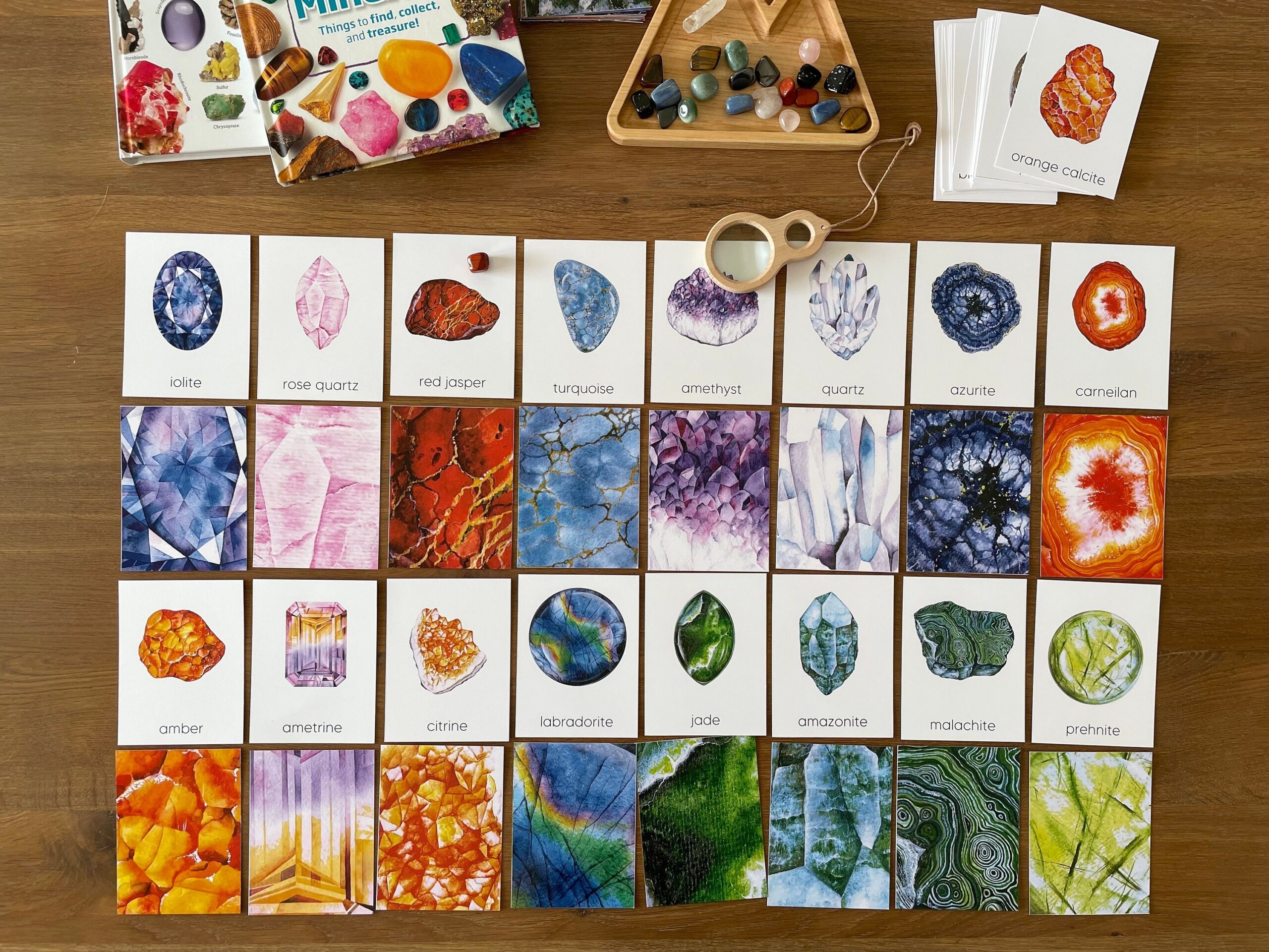 printable rock and mineral cards