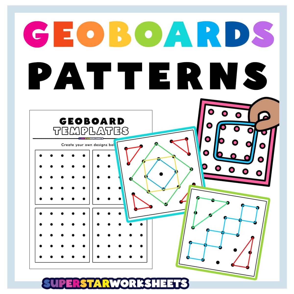 geoboard task cards printable