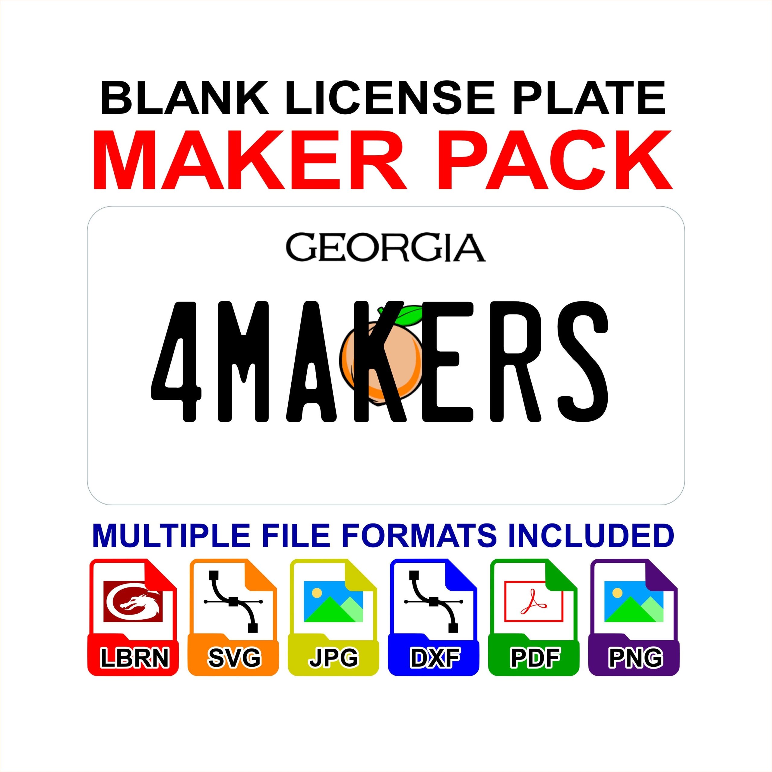 printable license plate maker