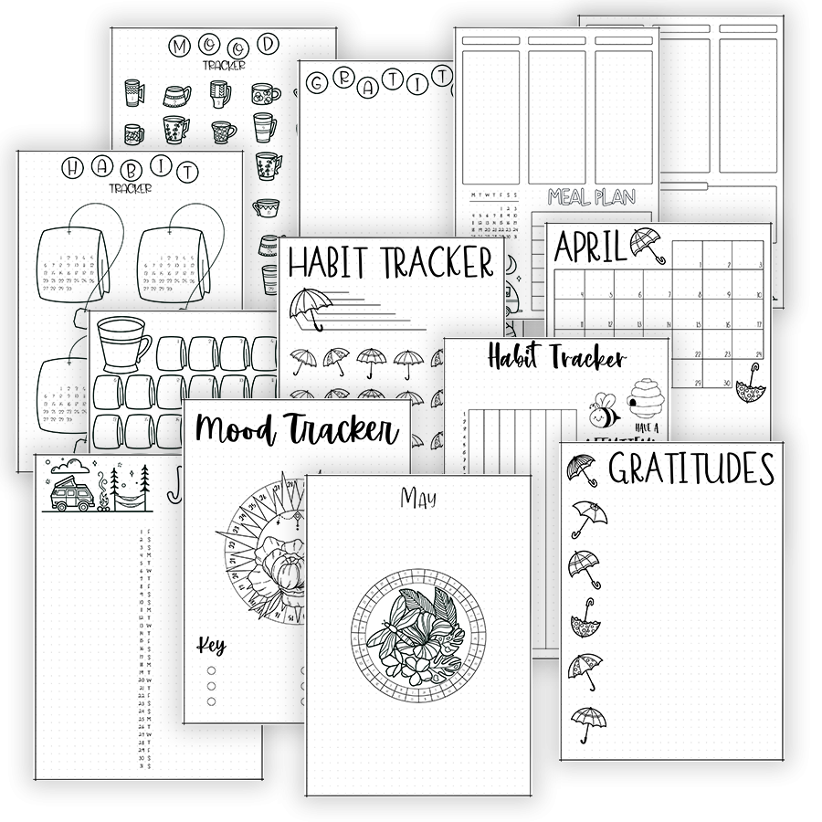 Get Free Bullet Journal Printables Masha Plans