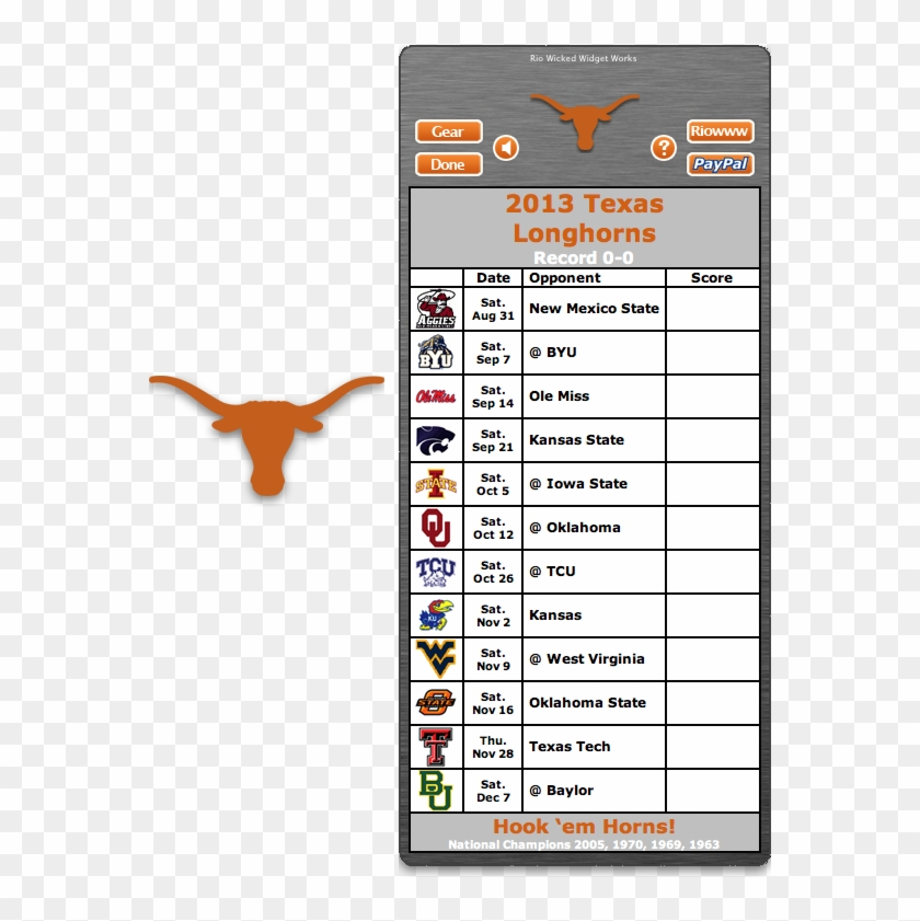 Get Your 2017 Texas Longhorns Football Schedule App Osu Ohio State Football Schedule 2018 Printable HD Png Download 574x760 1938443 PngFind