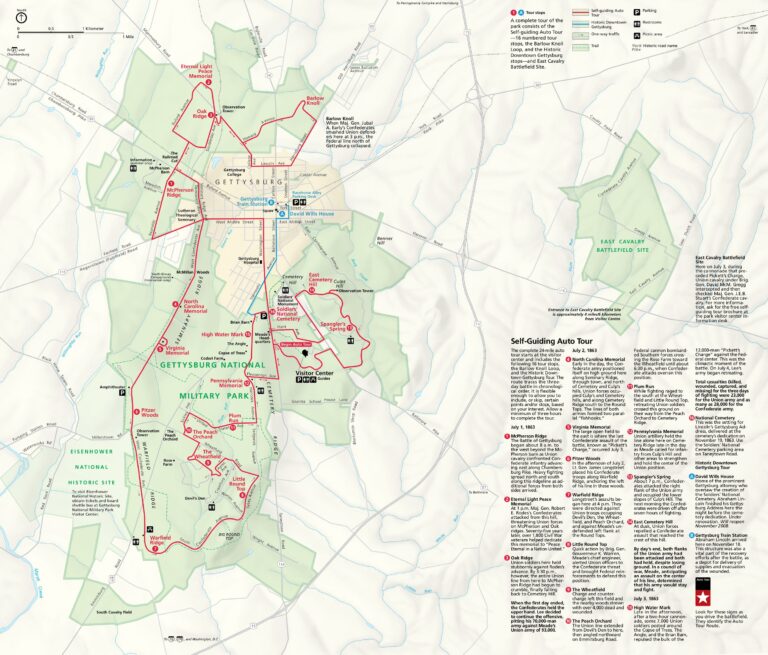 Gettysburg Maps NPMaps Free National Park Maps
