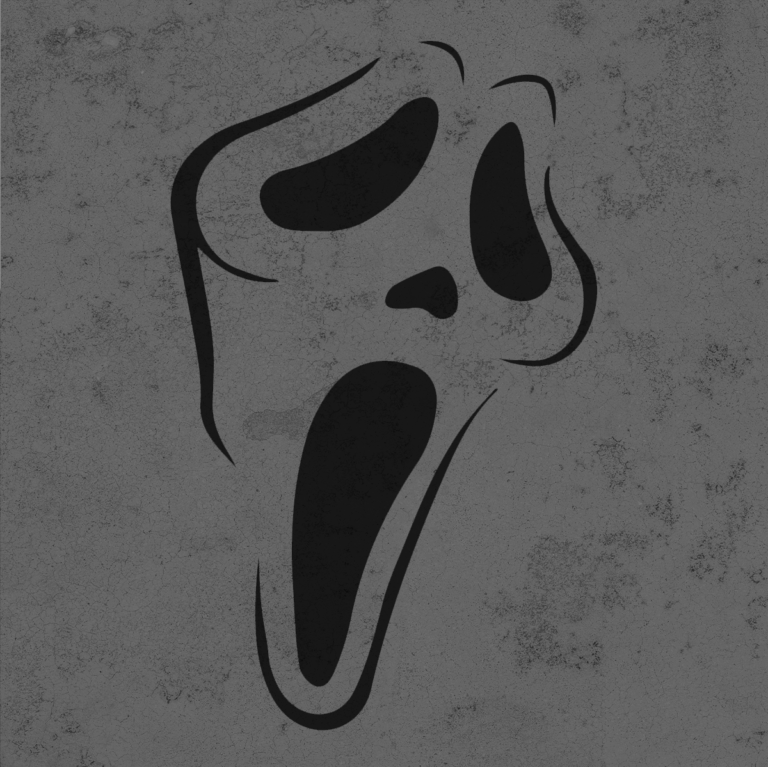 GHOSTFACE FACE READY TO PRINT 3D PRINTABLE STENCIL