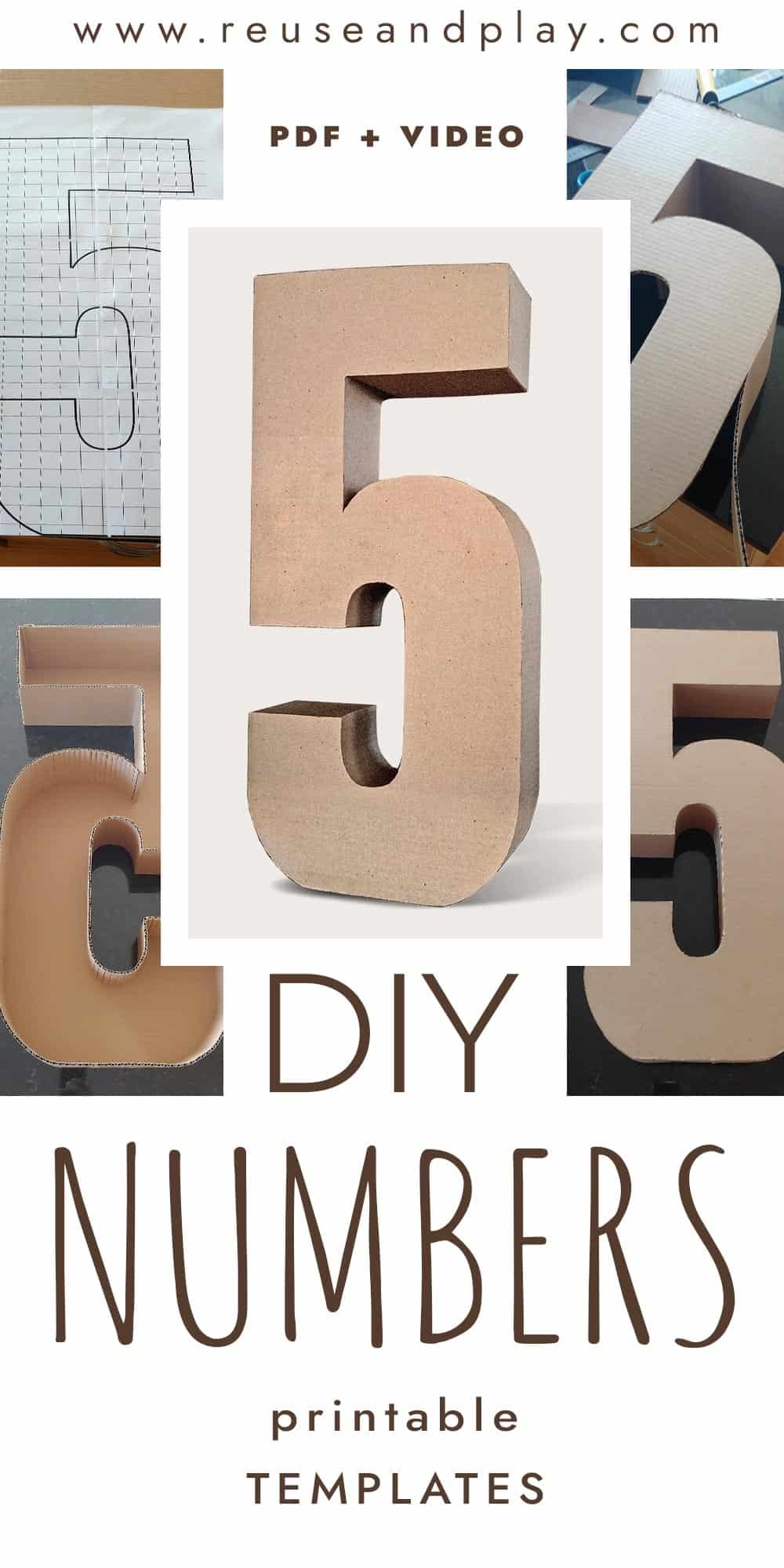 Giant Birthday Numbers Template Reuse And Play