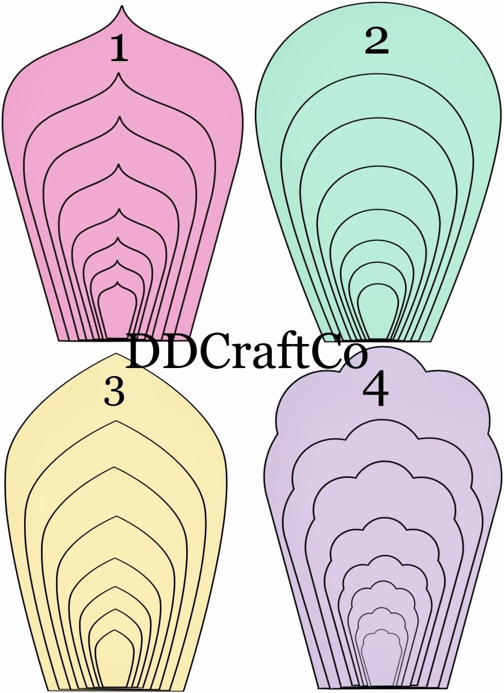 paper flower template printable