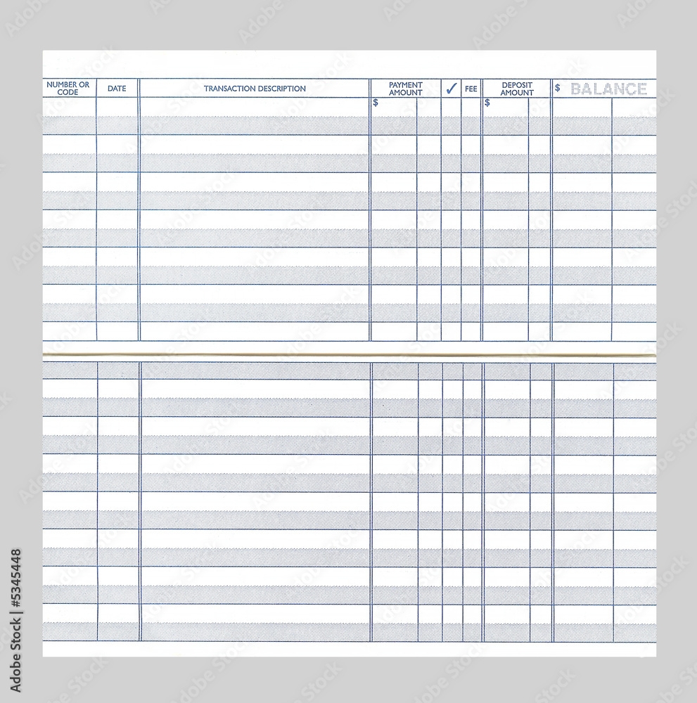 printable check register front and back