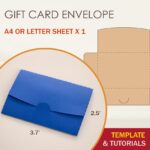 Gift Card Envelope Template Gift Card Holder Template Gift Card Holder SVG Etsy