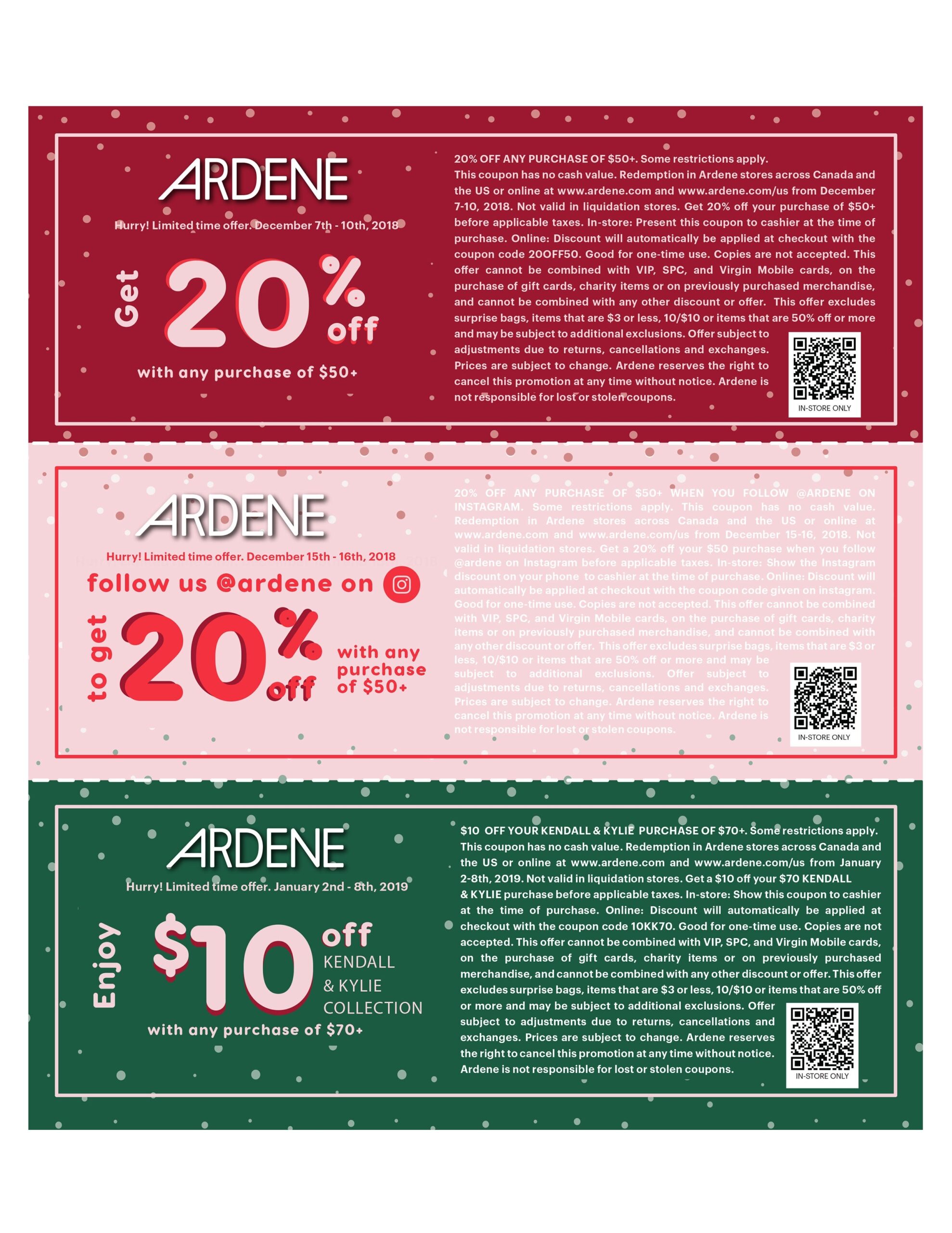 Gift Guide Coupons Ardene Worksheets Library