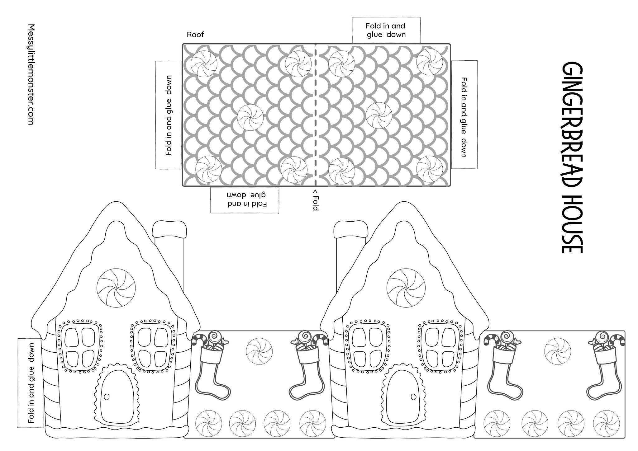 printable victorian gingerbread house patterns