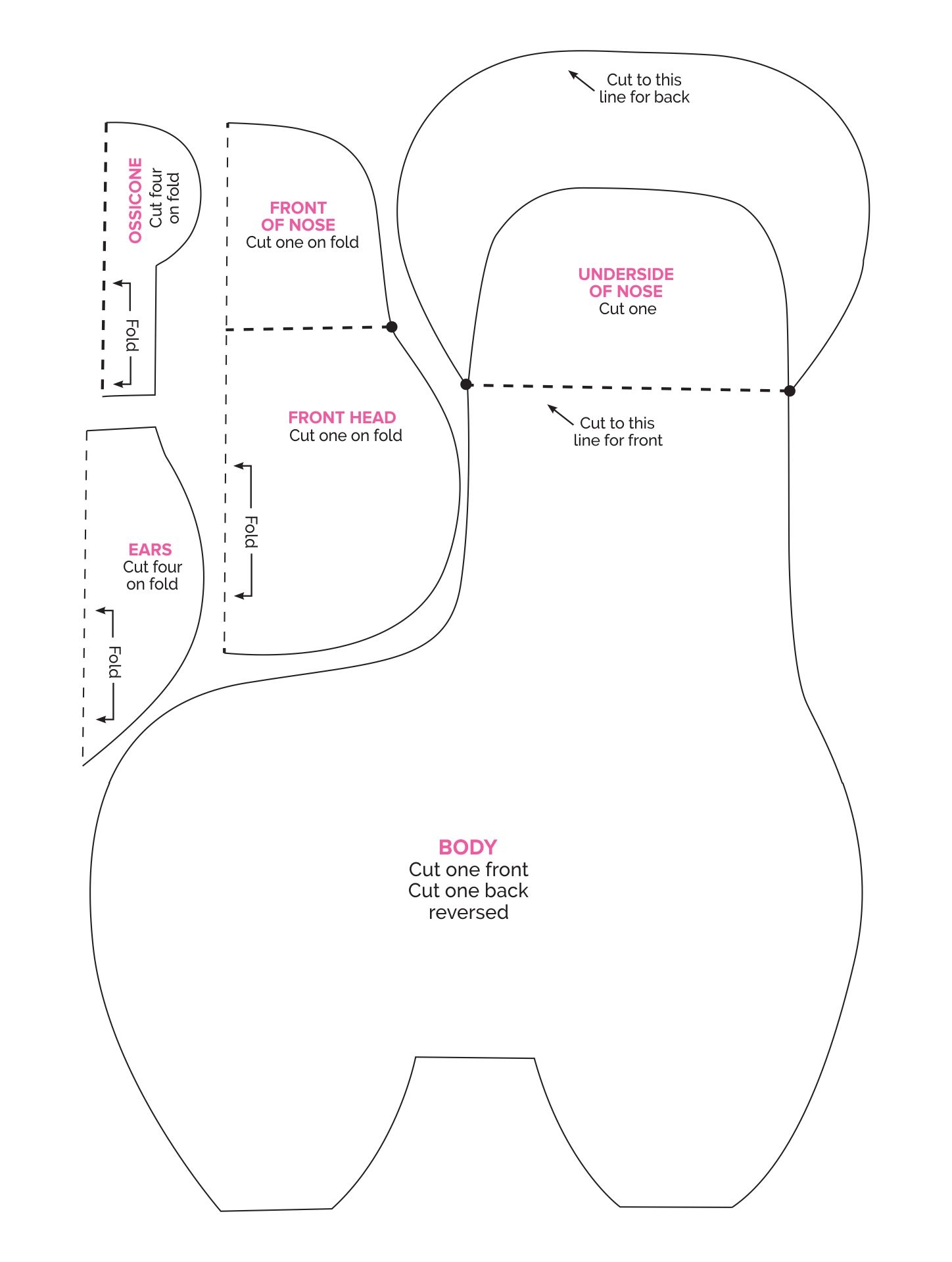 Giraffe Sewing Pattern Free