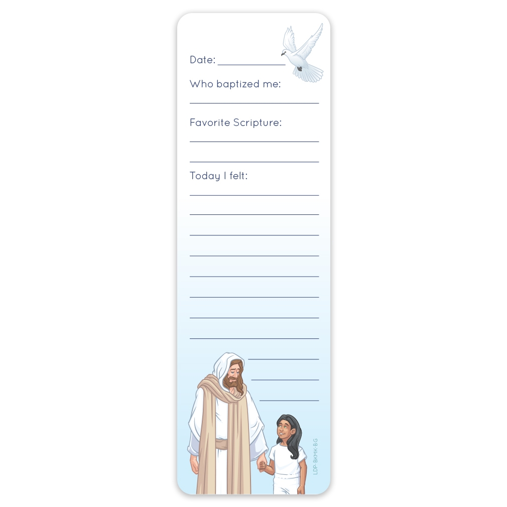 Girl s Baptismal Covenant LDS Bookmark