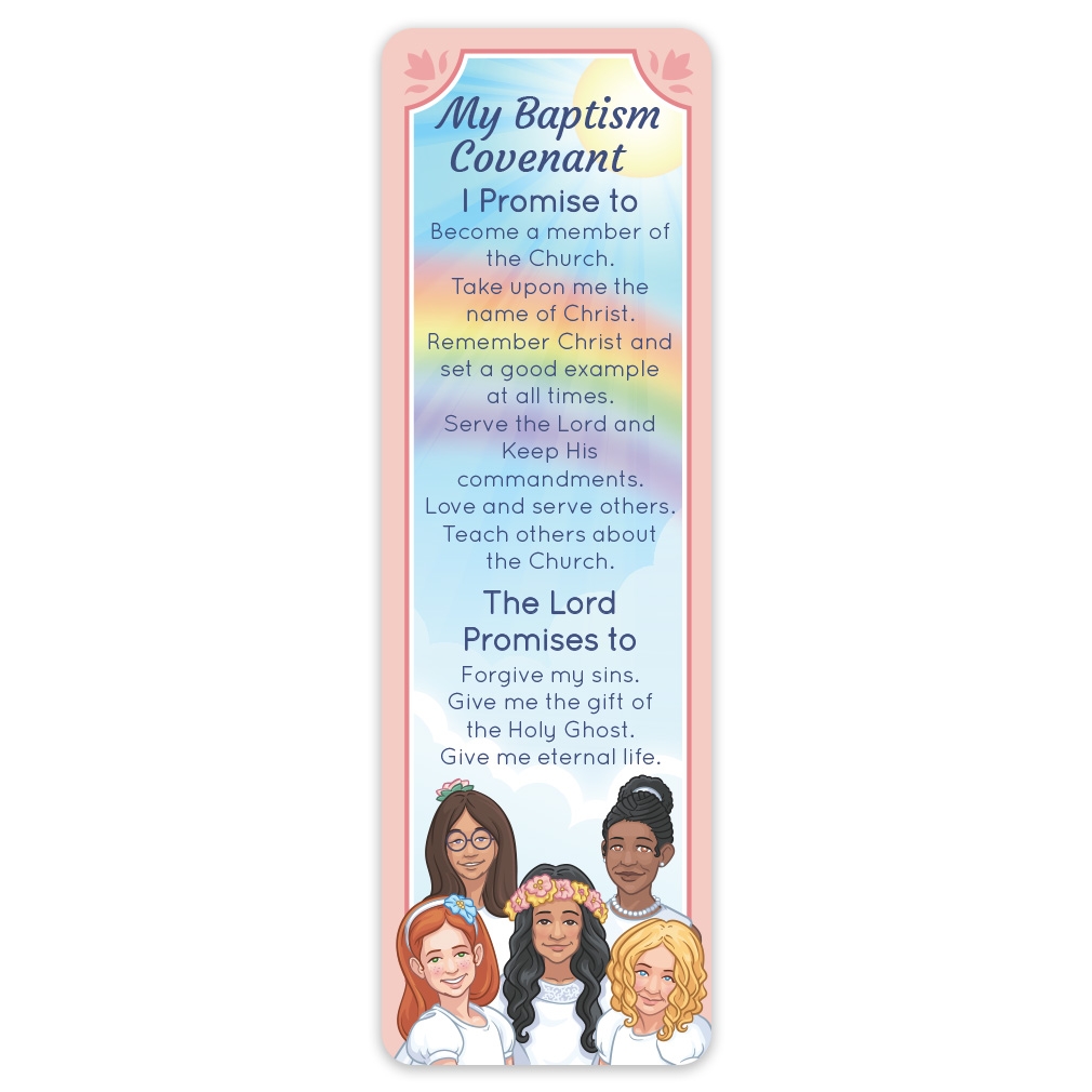 Girl s Baptismal Covenant LDS Bookmark