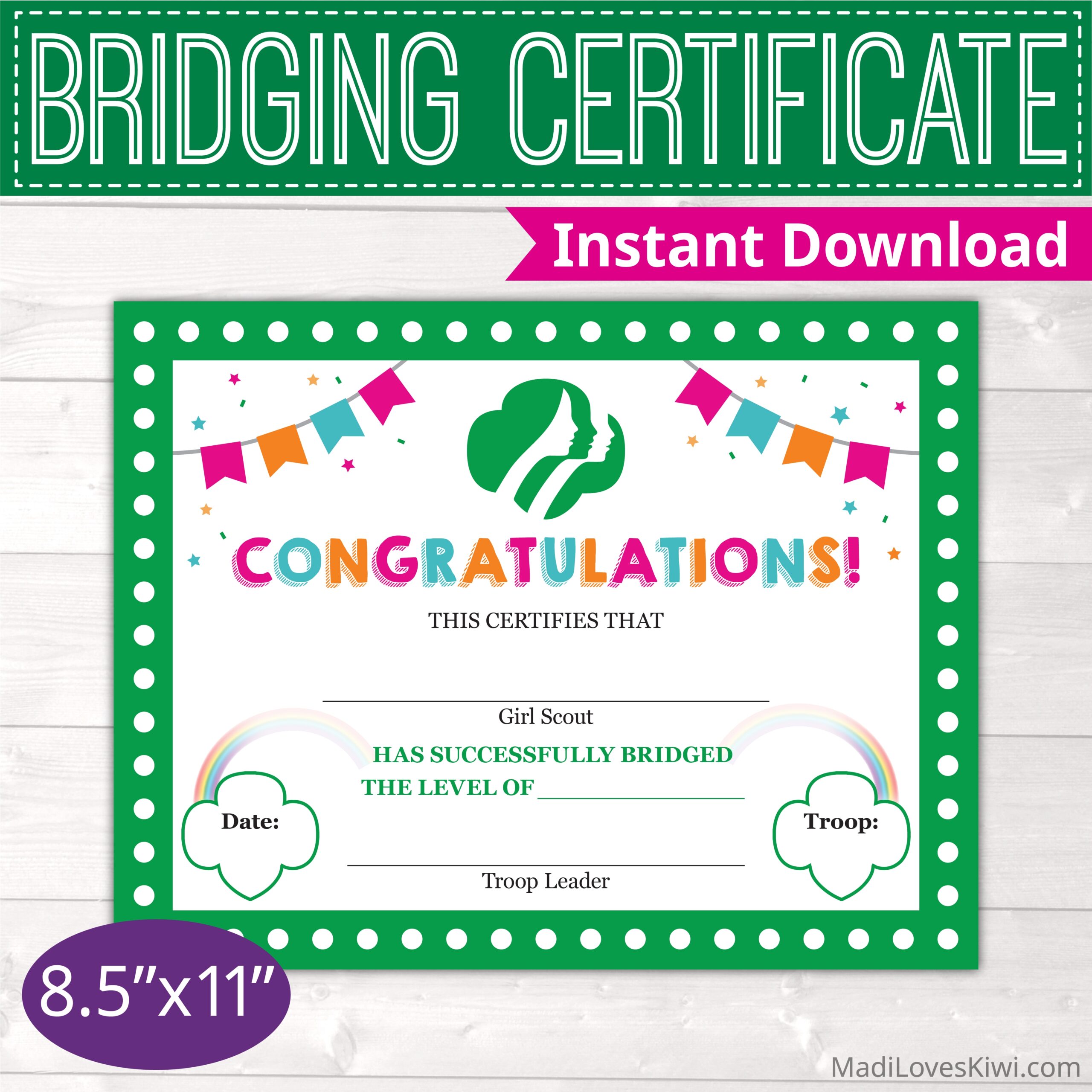daisy girl scout certificates printable free