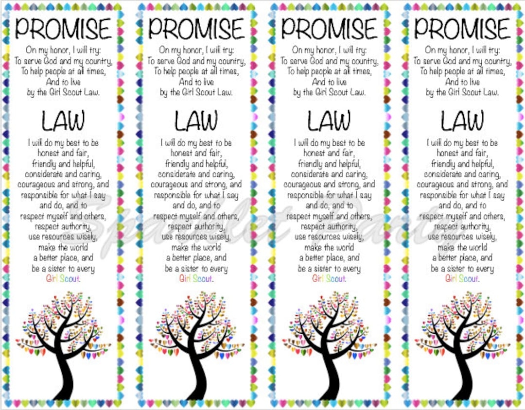 printable girl scout promise