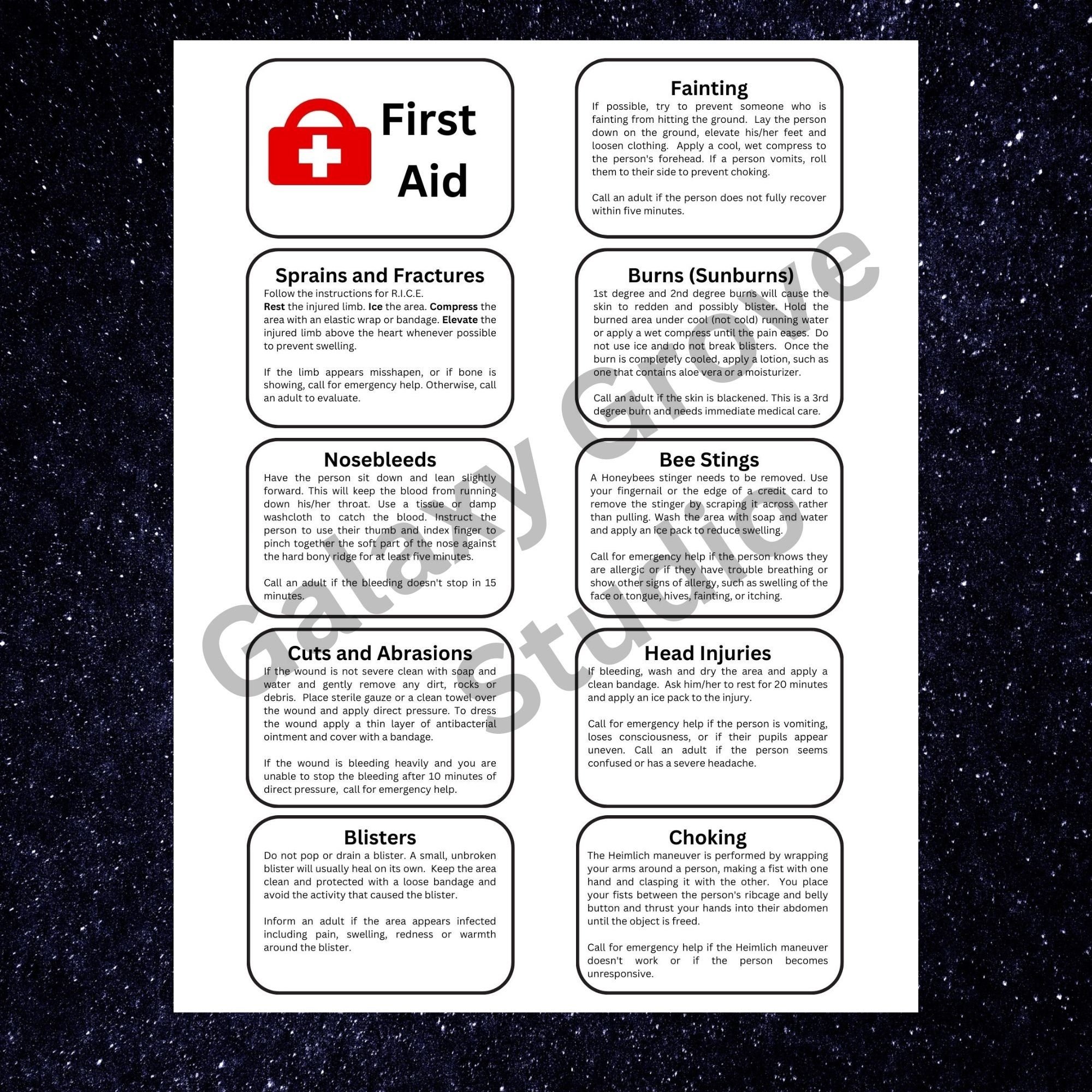 Girl Scouts First Aid Kit Cards Badge Meeting Activity Instant Download Printable Daisy Brownie Junior Emergency Booklet SWAPS Etsy