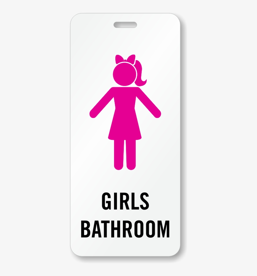 Girls Bathroom Sign Ada Compliant School Lavatory Sign Pink Girls Bathroom Sign Transparent PNG 376x800 Free Download On NicePNG
