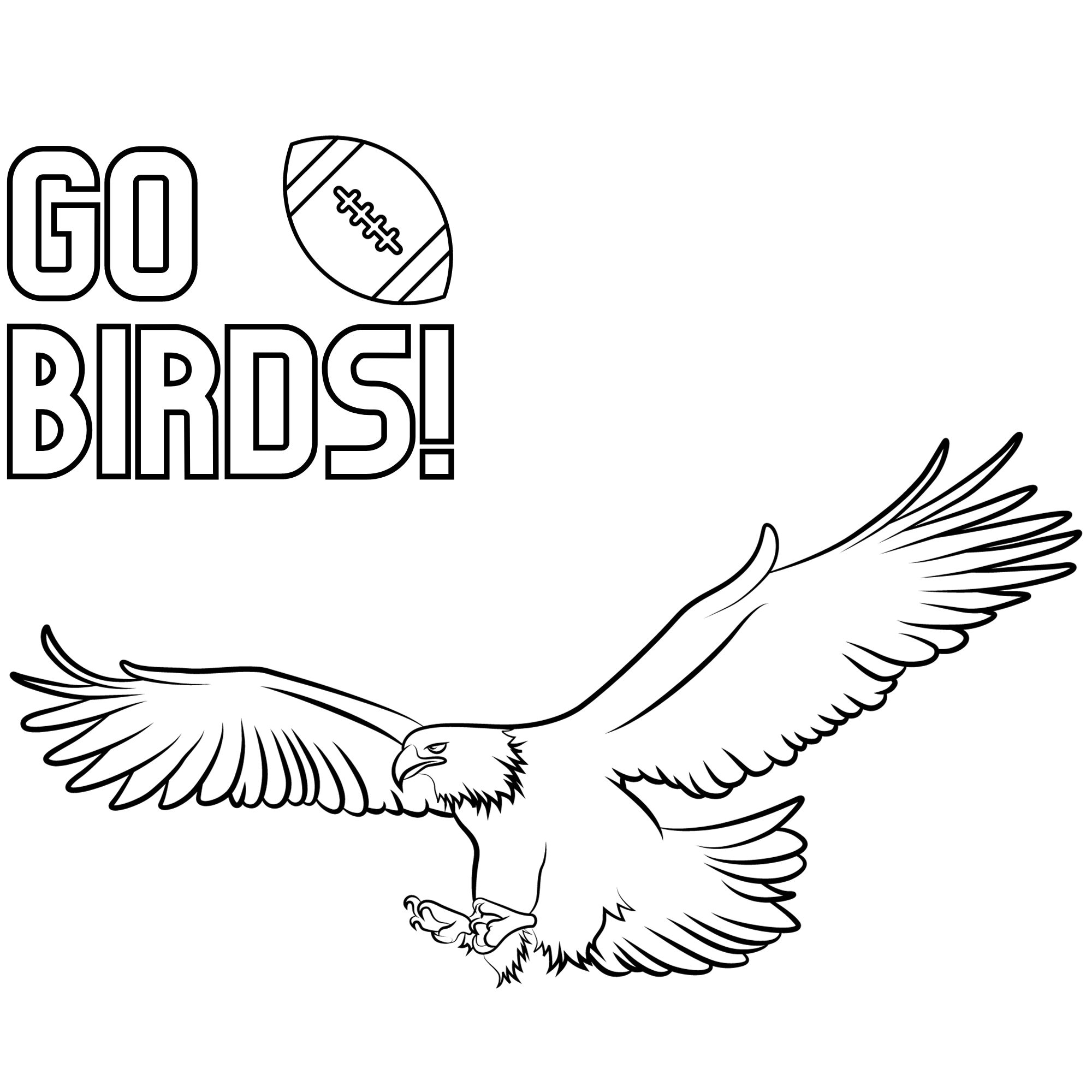 philadelphia eagles coloring pages printable